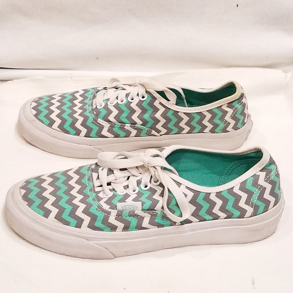 Vans Authentic Gore Skyway ZigZag Turquoise Mens 5 - Picture 5 of 12
